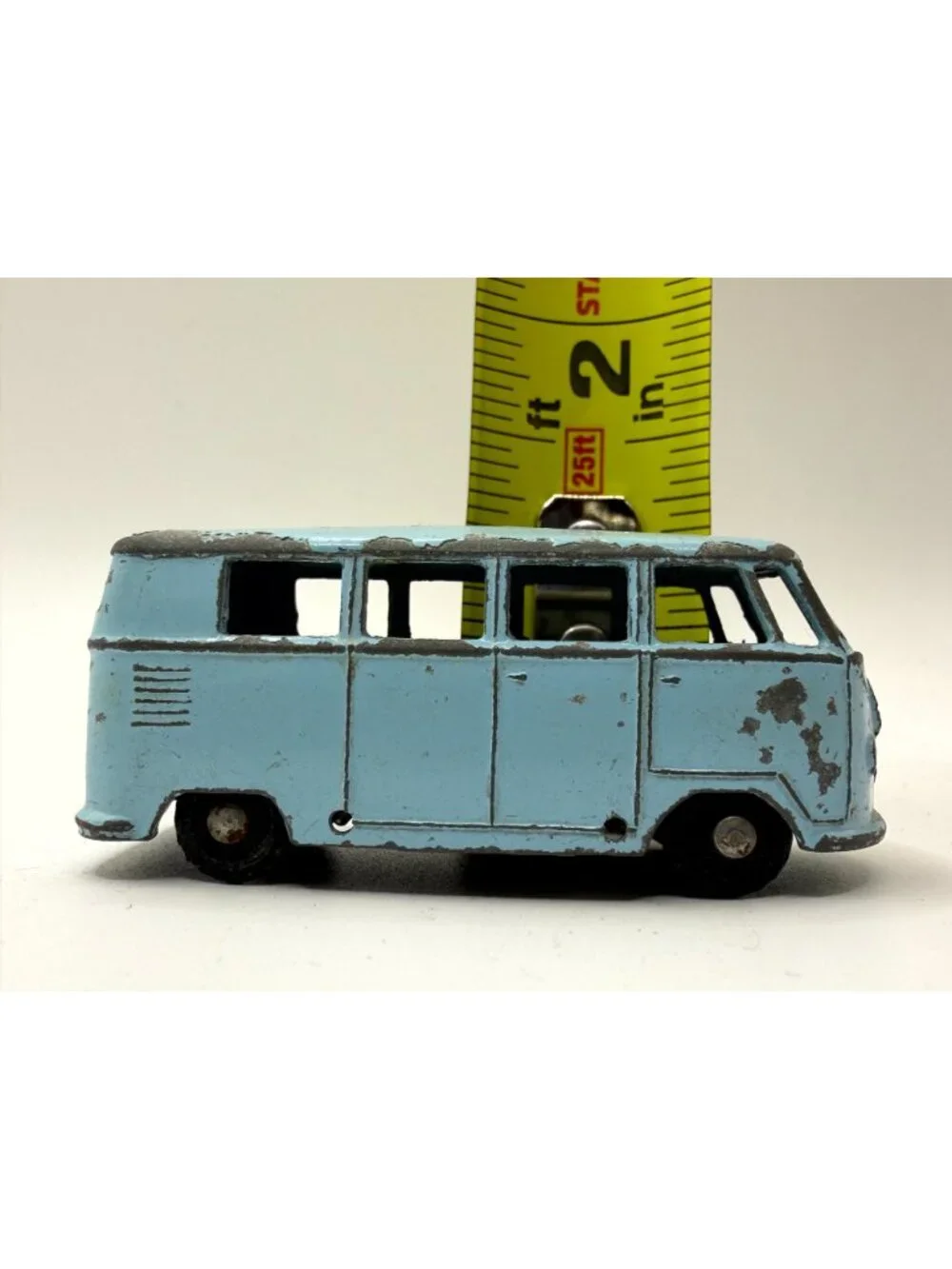 Budgie Models No. 12 VW Split Screen Microbus Camper Van Pale Blue